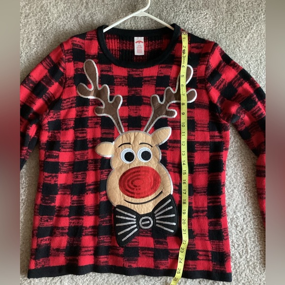 Holiday Time Christmas Sweater, Size 12-14, like new condition. - Picture 4 of 7